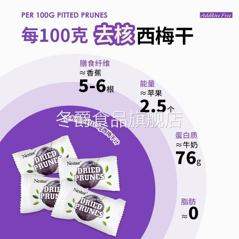 Nestor加州无核西梅干无添加蔗糖蜜饯果干零食0低脂独立包装