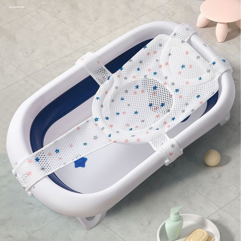 新生婴儿洗澡躺托宝宝浴网悬浮浴垫小孩幼儿坐托浴盆通用网兜神器
