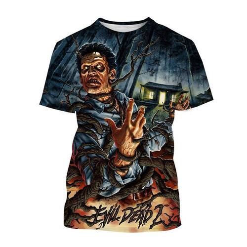 3D printed anime loose short sleeves 3D印花动漫宽松短袖T恤男