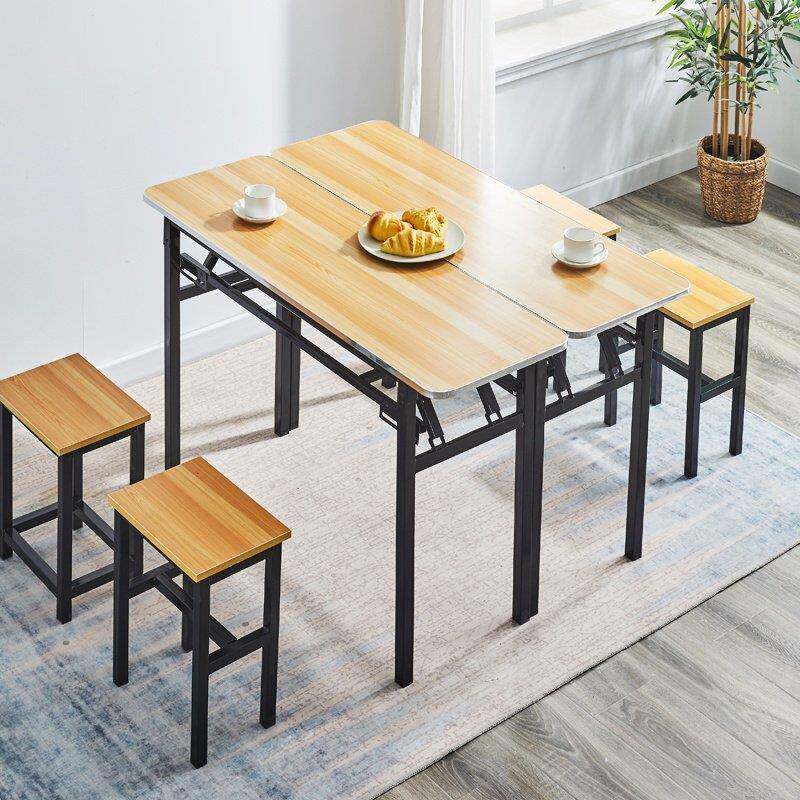 角折叠办桌桌简易条桌折叠桌12公桌电脑桌餐桌培训书桌快餐店饭厅