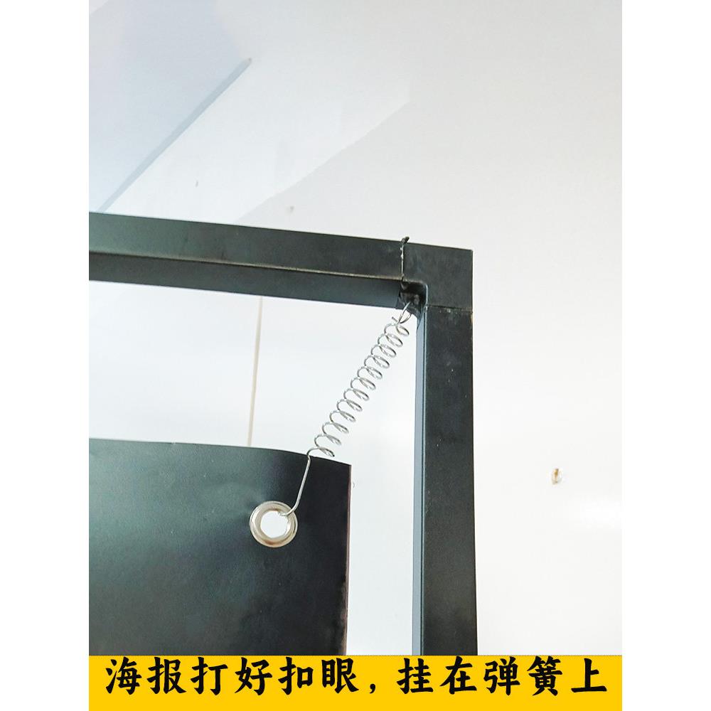 三角门UOJX展示架0*1式80卷式横幅报制作立落海地Pvc海报悬挂画8