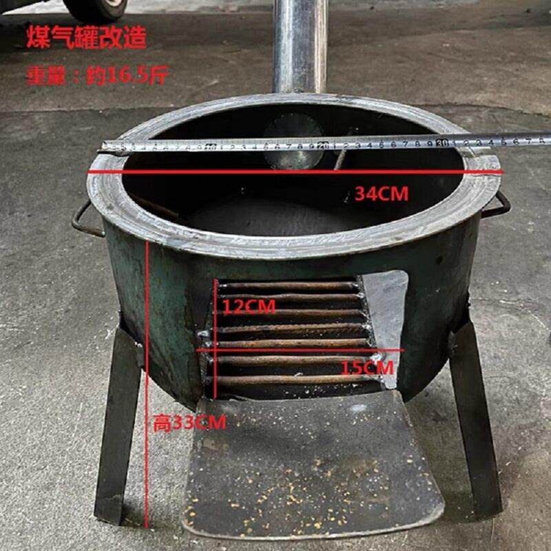 户外柴火炉灶新款柴炉农村柴火灶家用烧1688柴移动铁炉子火大锅锅