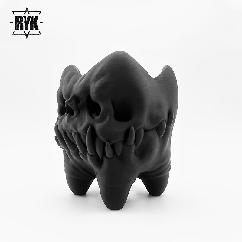 潮流块根多花D1-1盆布纹球创意桌面3打d印暗黑花盆透气肉专植物用