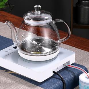 为全自动底部上玻水烧水壶璃壶茶台抽山水一体热电A02水壶蒸煮茶