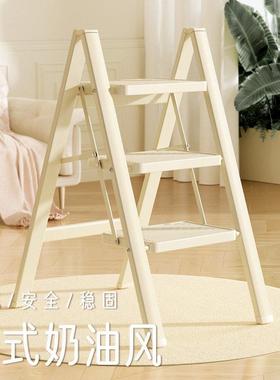 梯子用家折叠伸加四厚人字梯缩室内楼梯三步小型爬梯多功TZN-2312