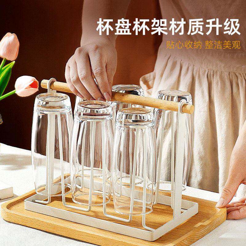 玻璃杯水杯家用果套杯装子客喝水啤酒杯zch1016a耐热待客汁厅泡茶