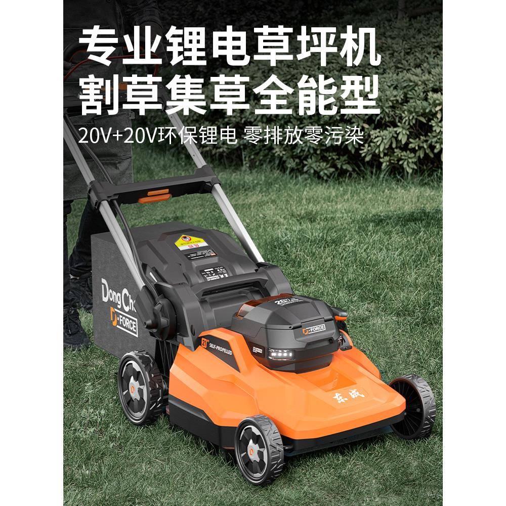 成DLM40V-2草机锂电东草坪割修剪机自除走推草机果园草机打草机手
