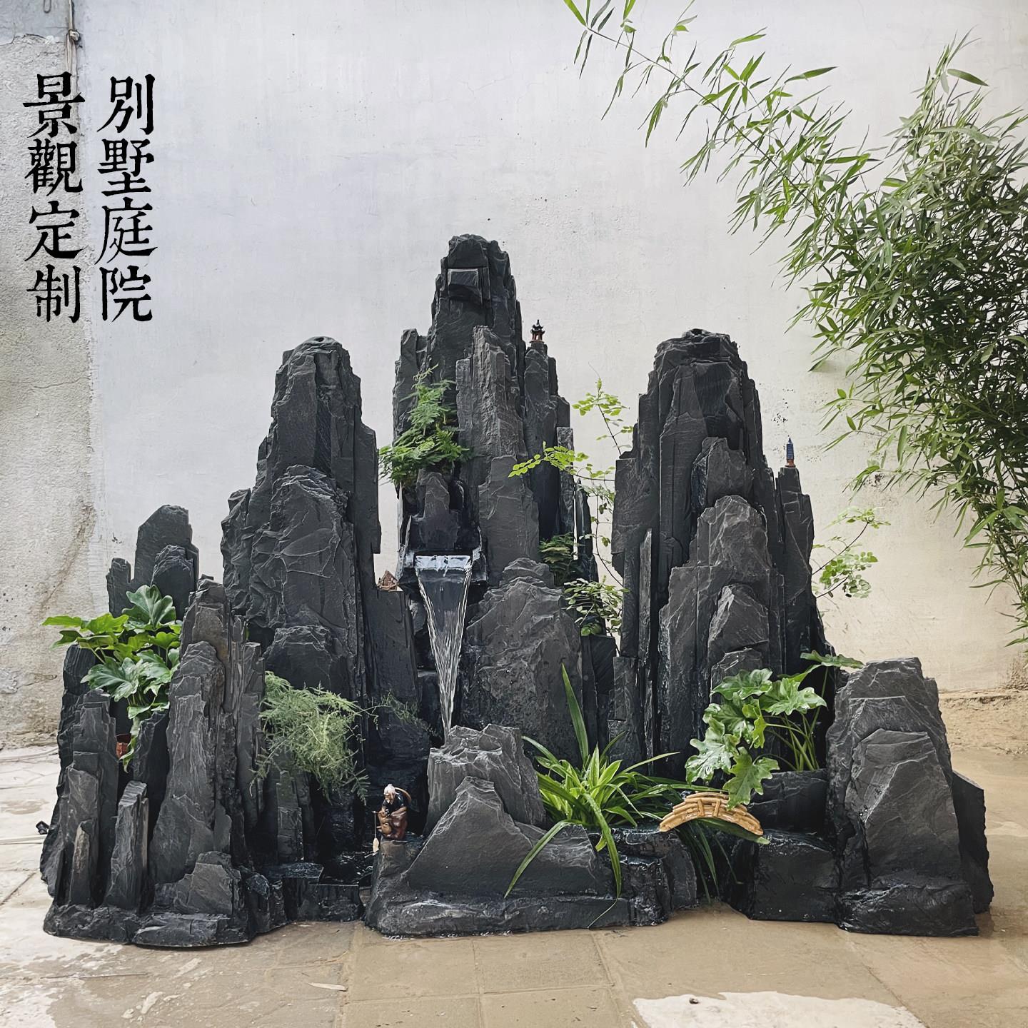 大QUZ型吸水石水石青假山山庭院鱼池假上石摆件石真石头别墅流水