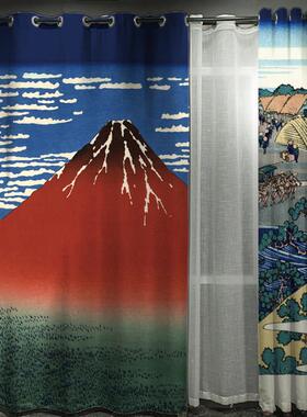 定长帘粗麻葛饰北室斋日式亚麻窗帘布卧室客厅misu2020酒店寝全制