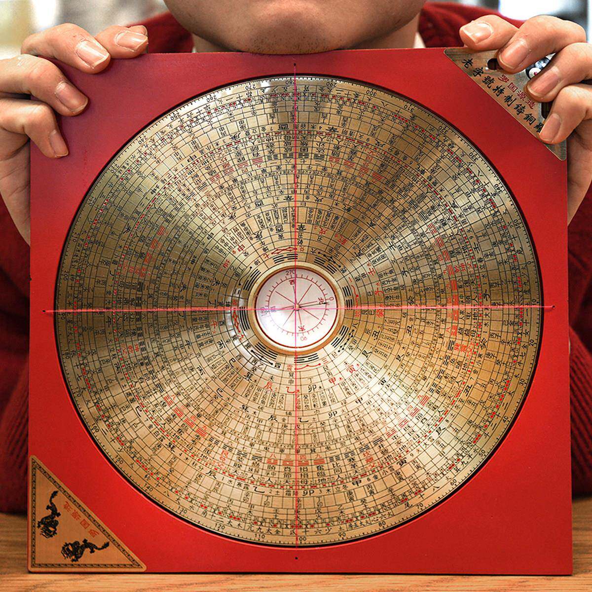 经倪海厦同罗盘高度专业纯款铜NMH罗综合盘精指南针送说明书