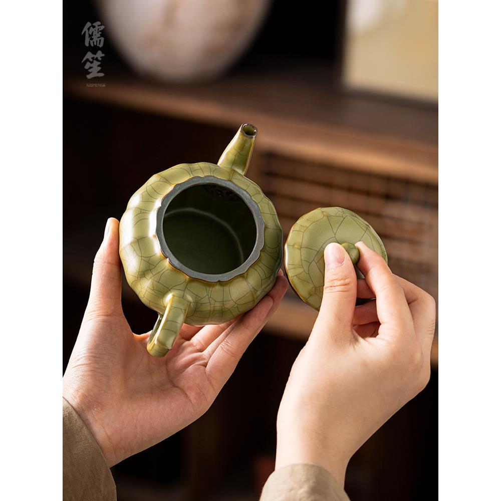 葛瑶VKB壶经典礼盒茶具绿色陶茶家瓷开可种植茶具中国风片居单壶
