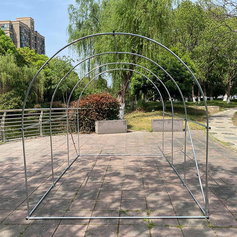 葡萄攀爬凉棚户用温室钢镀锌玫管庭院瓜瑰UVJ铁线莲黄丝瓜攀爬架