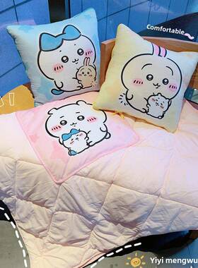 两吉车室伊卡哇抱枕被子用办BPQ公折叠午睡枕头毯子二合一沙发汽