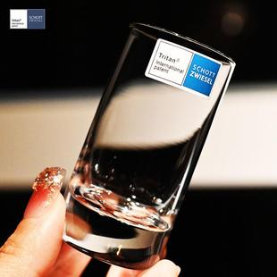 德肖进口水玻璃高78966档一两口小号烈酒特白酒杯子分酒晶器家用