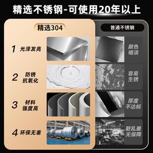 304不凯凯锈钢单双学门洁柜校工具收纳柜清阳拖台把户外储物保洁