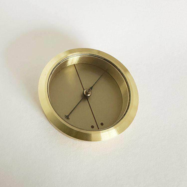 全精铜心强磁玛瑙指针天池高度罗盘指南针针海实底一体3.UVC6厘米