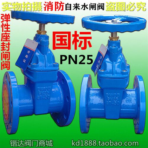 Z45X国标法兰闸阀暗杆软密封弹性座封消防自来水阀开关4寸DN80100