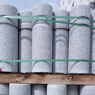 上海大理石挡车石柱花岗岩路障柱石头柱子阻车石柱挡车拦车石柱