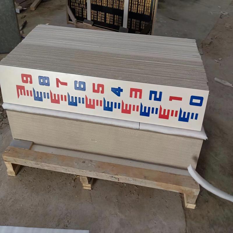 福建瓷砖水位尺烧制水库大河坝发电站水库河道标尺定制做打印厂家