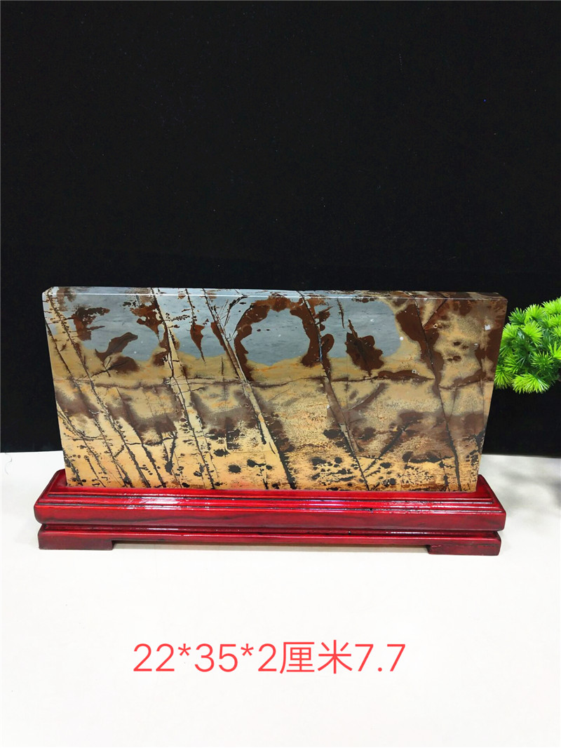 天然精品广西草花石奇石摆件 国画石摆件 镇宅石靠山石天然原石