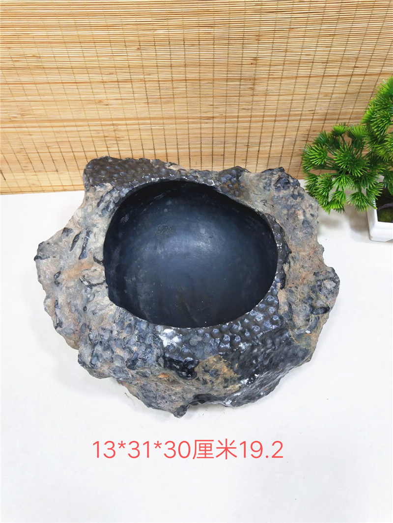 精品珊瑚虫化石烟灰缸多肉花盆奇石原石摆件收藏礼品观赏石