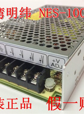 台湾明纬开关电源NES-100-24 220V转24V4.5A100W直流变压器LRS