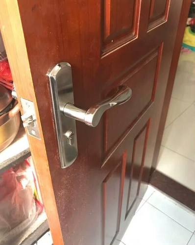 不锈钢门锁房门锁室内卧室木门单舌把手通用型 130/140三件套家用