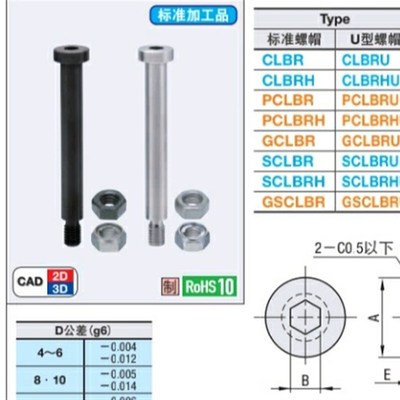 CLBDG5铰链销SCLBDG6/CLBGN8/CLBGNU10/CLBDGH4/12/15/16/20/25/7