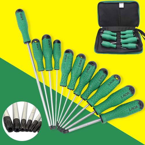 老A 工业型梅花内六角螺丝刀套装外六角套筒螺丝批米字起子组合