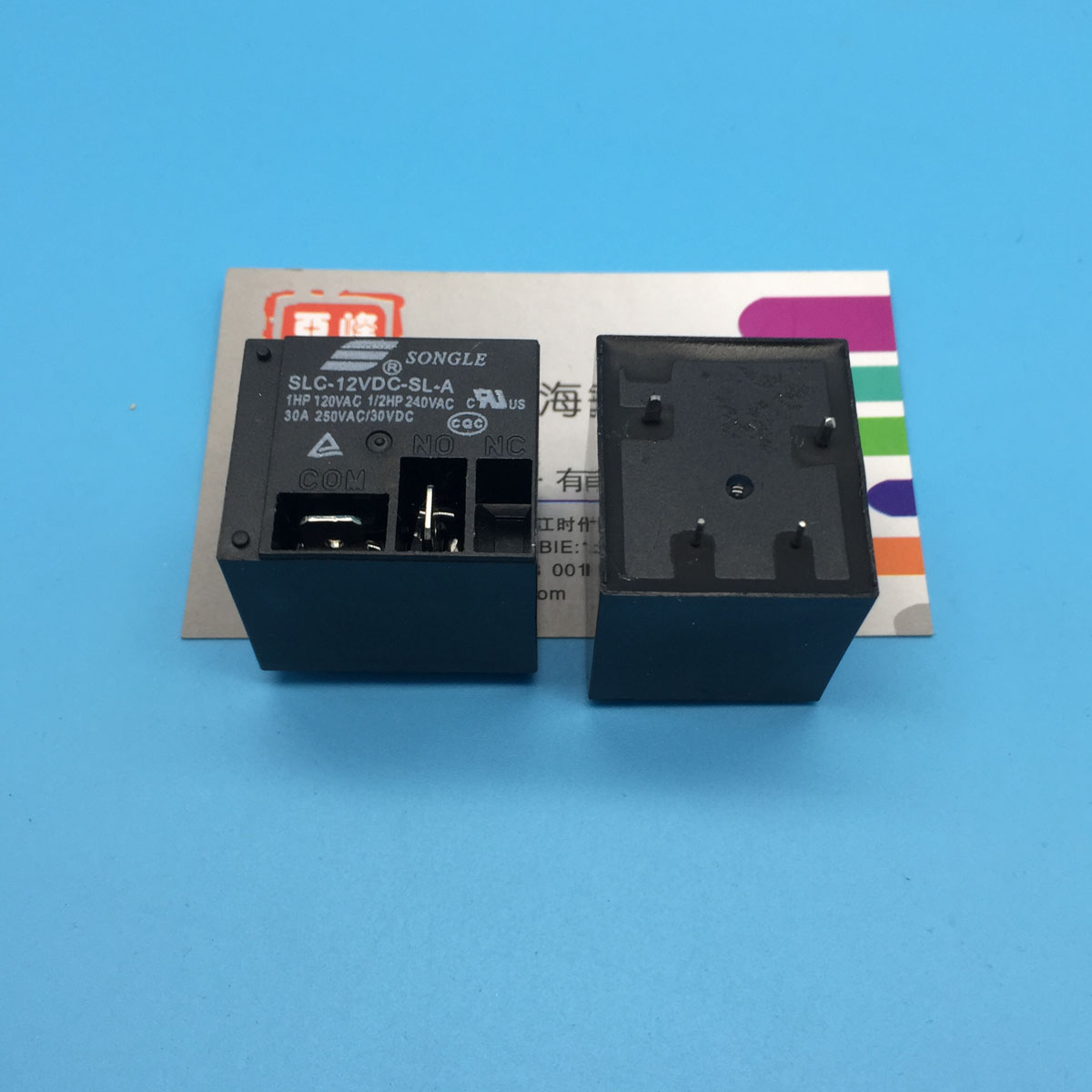 松乐继电器SLC-12VDC-SL-A一组常开4脚30A250VAC T91 HF2100