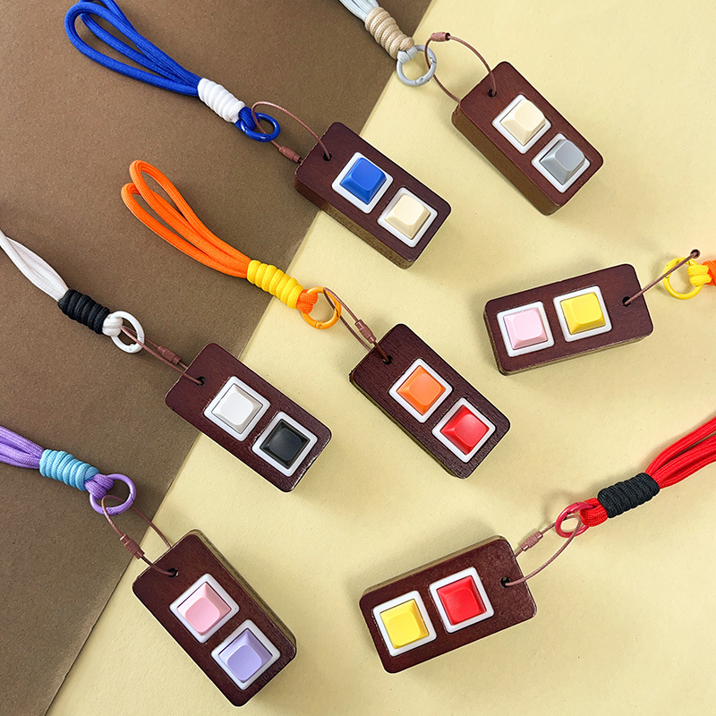 创意新奇特木质按键解压神器减压