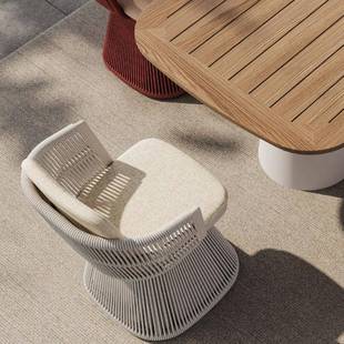 户外件阳台休闲单椅庭院别墅酒店露台花园样板房可旋syg 6353转人