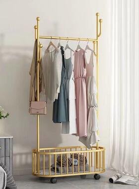 卧室衣帽架落地立挂服衣KML架可移动现代简约衣架式家用衣收帽纳