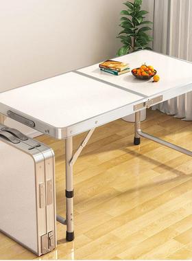 外BIY折叠夜市地摊多地功推活动桌能家用写字吃饭桌可便携升户降