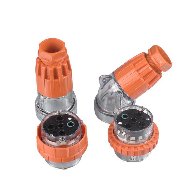 HUNAO1CT环澳IP6澳标户外防水防雨胜工业耦FTI合连奇接器插头56P6