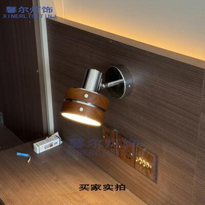 拉绳卧头室床头卧壁灯室客厅法式中古复古壁插灯床81115头电视墙