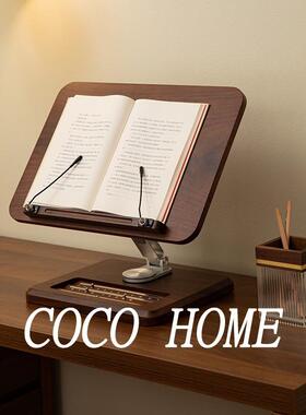 平板可读升降本书绘实木看书读书阅支架架桌面YC231209书架儿童立