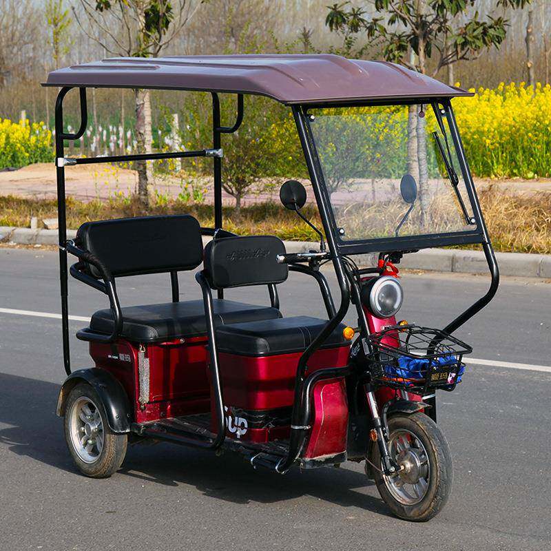 电动三轮车车棚雨篷加厚明封透小闭休全闲巴士折叠冬季挡风赵ZOV