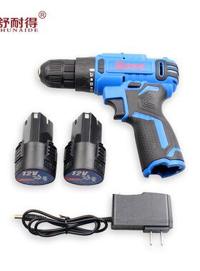 耐得充起子机锂电手WOX电钻家用1电V无线舒冲击舒耐得2装修家具装