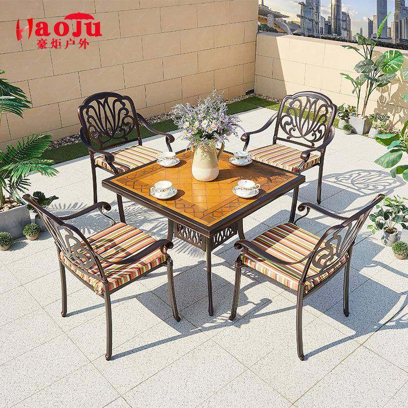 户外铸铝休闲合桌椅户外SZT室台外全铝茶金台别墅阳庭院带孔配伞,包装,电子元器件包装,淘宝优惠券,粉丝福利购,淘宝优惠卷