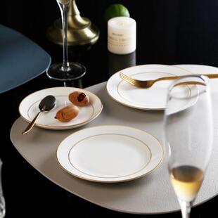 金餐咸边餐QCB具5英寸骨瓷早碟菜寸碟家用甜品碟沾料碟6英吐骨头