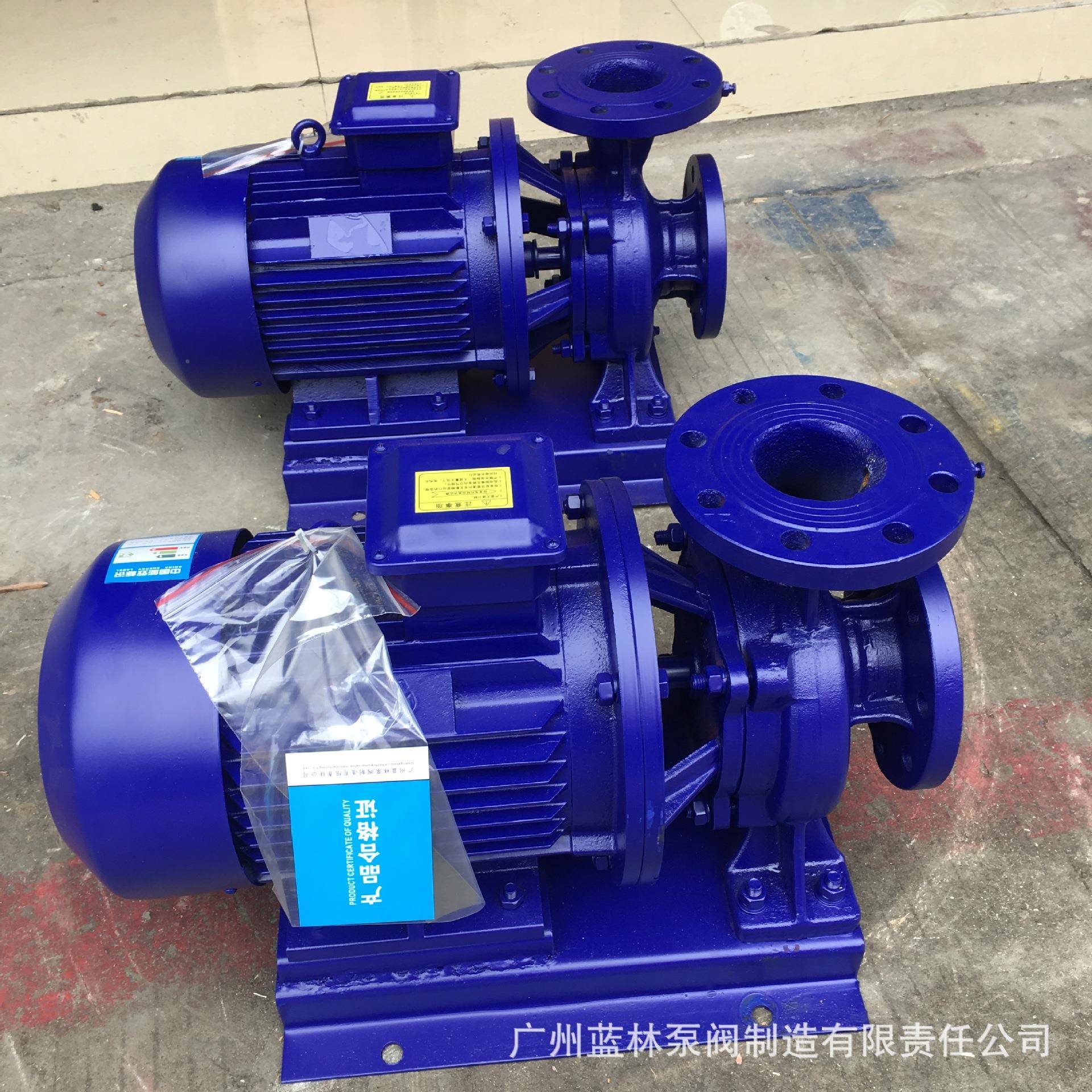 IRW卧式单管道热水泵3寸热泵水I管RG80-100HTBA热水高温卧式级道