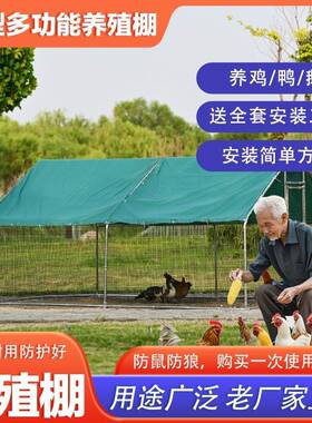 大鸡棚鸡户外特号家禽养殖兔笼防孔雀搭建鸽笼大型AVJ笼家雨用鸡