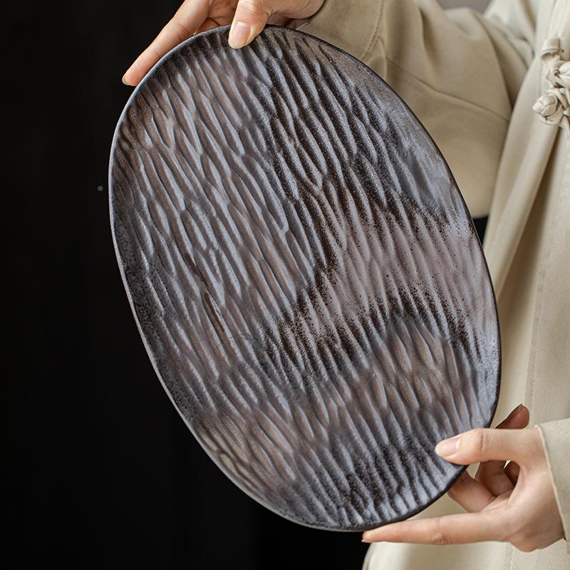 弥言诧寂风仿茶壶粗复古单层AOQ茶承壶托承纯手工台养壶垫干泡陶