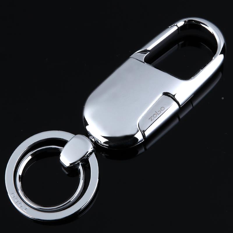 钥高档钥匙链ERB匙扣精致女钛合金情汽车男士匙锁扣定制腰侣挂件