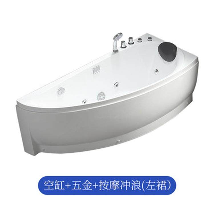 小户型尺小寸力723亚克家用按摩冲浪盆浴缸泡澡浴迷你舒适轻奢风