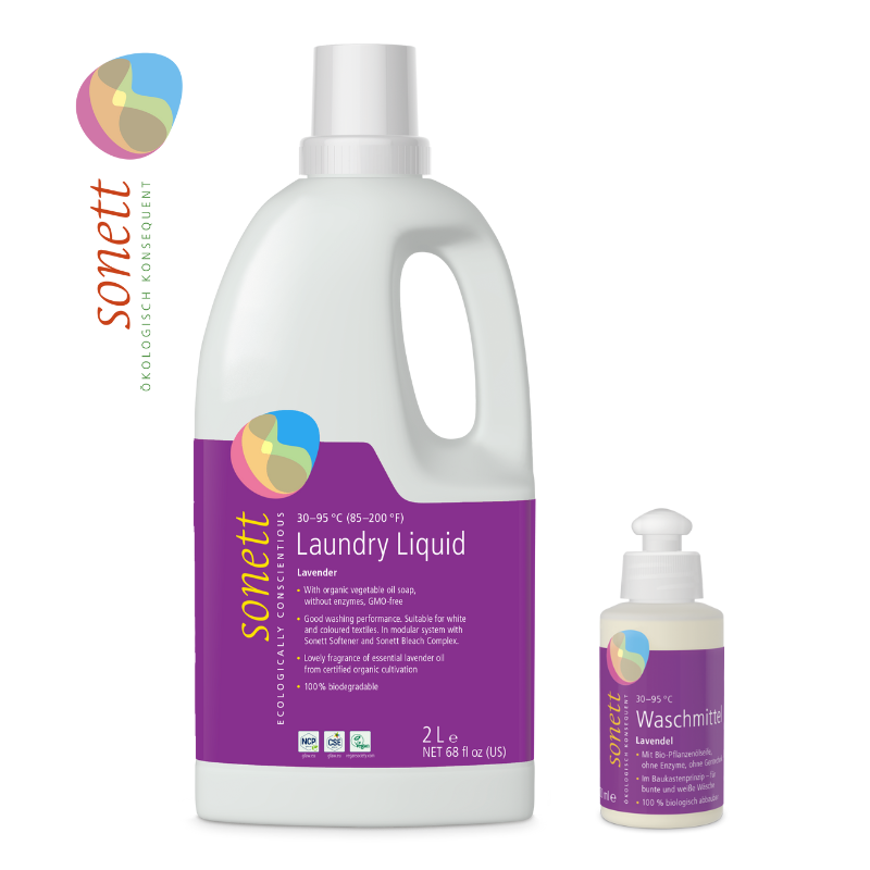 sonett | 薰衣草洗衣液德国进口有机专洗白色和彩色衣物2L