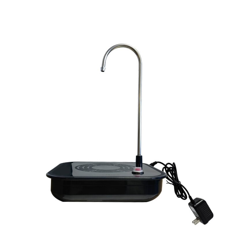 插电式抽水器桶装水纯净水台式取水机不锈钢大面板桶桌两用美能迪