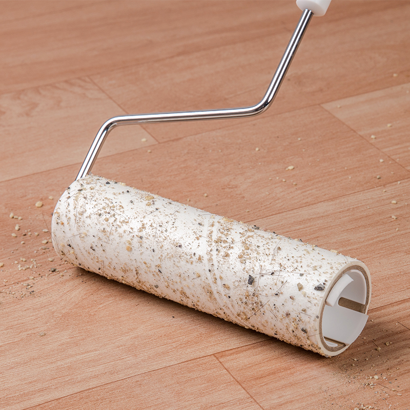 滚筒粘毛滚粘毛器cm撕式地板粘毛粘尘纸沾黏滚筒替换纸芯粘发