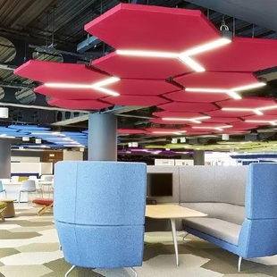 集成吊顶六边形铝扣板高端商场办公室走廊装 饰天板工程吊顶自装